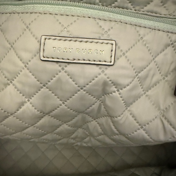 Tory Burch Perry Small Perry Nylon Zip Backpack - Green with leather trim - Picture 7 of 9